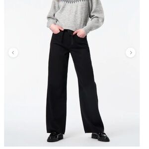 Wide Leg Black Jeans